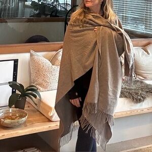 Peserico Tan Wrap Scarf